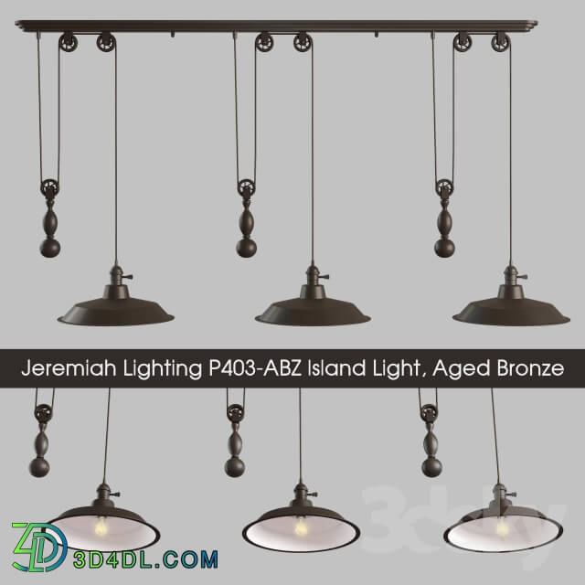 Ceiling light - Jeremiah Lighting P403-ABZ Island Light_ Aged Bronze