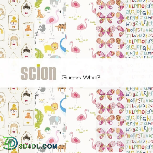 Wall covering - Wallpaper Scion children__39_s collection Guess who_