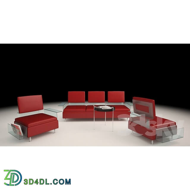 Office furniture - sofa_ armchair_ coffee table