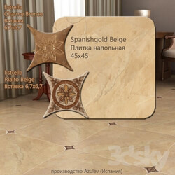 Tile - Collection Spanishgold-Beige 