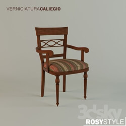 Chair - Chair With Elbow Supports Verniciatura Calegio RosyStyle 