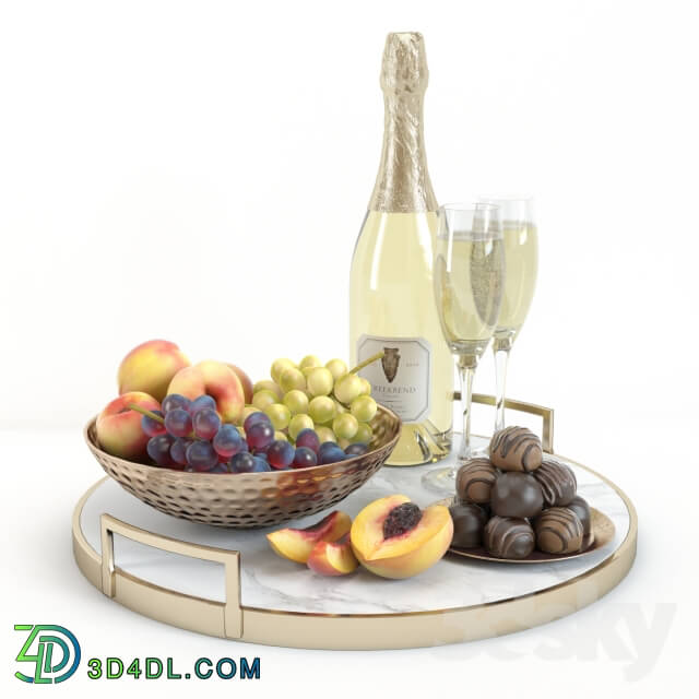 Food and drinks - Champagne _amp_ fruits