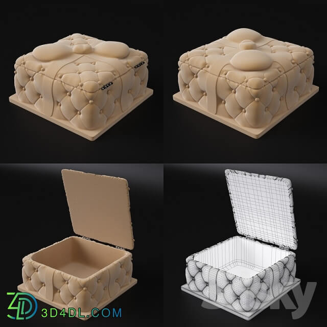 Other decorative objects - Suede box