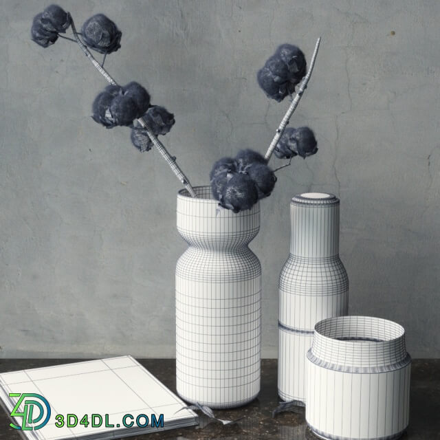 Decorative set - Cotton Branch Set