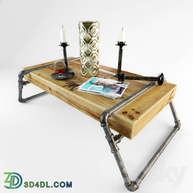 Table - Table Loft Tube with a set of accessories