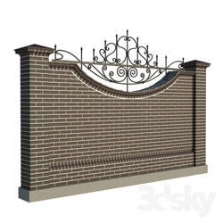 Other architectural elements - Brick fence forging 