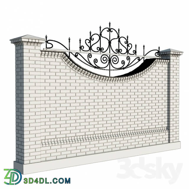 Other architectural elements - Brick fence forging
