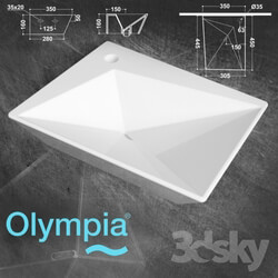 Wash basin - Olympia Ceramica _ Cristal 64 KR 