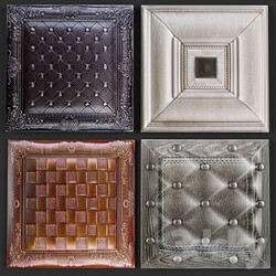 Other decorative objects - Decorative leather 3D panel 