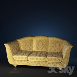 Sofa - Sofa with golden pattern 