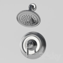 Faucet - Devonshire 1-Handle Rite-Temp Shower Faucet Trim Kit in Polished Chrome 