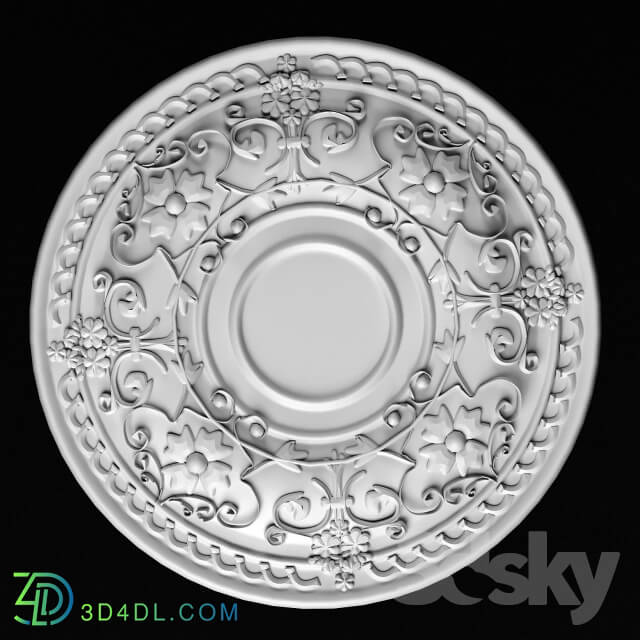 Decorative plaster - Ceiling gypsum ceiling outlet