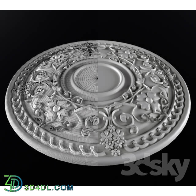 Decorative plaster - Ceiling gypsum ceiling outlet