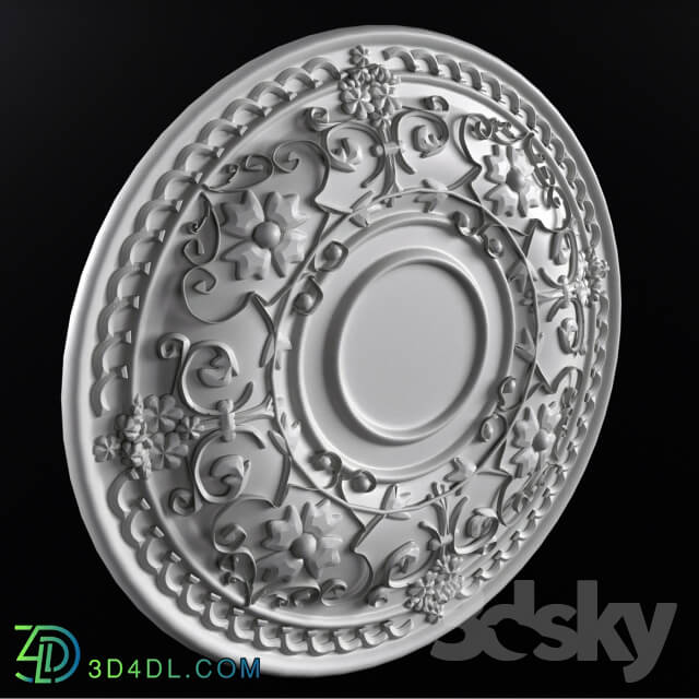 Decorative plaster - Ceiling gypsum ceiling outlet