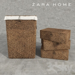 Bathroom accessories - Baskets ZARA HOME 