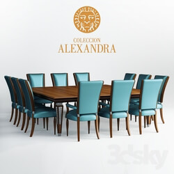 Table _ Chair - Table and chairs Coleccion Alexandra Deco 