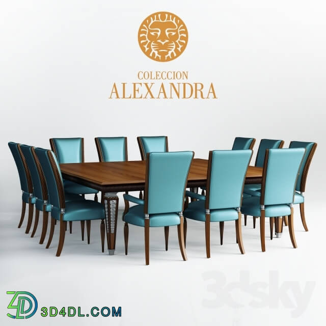 Table _ Chair - Table and chairs Coleccion Alexandra Deco