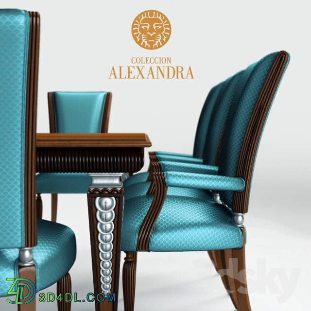 Table _ Chair - Table and chairs Coleccion Alexandra Deco