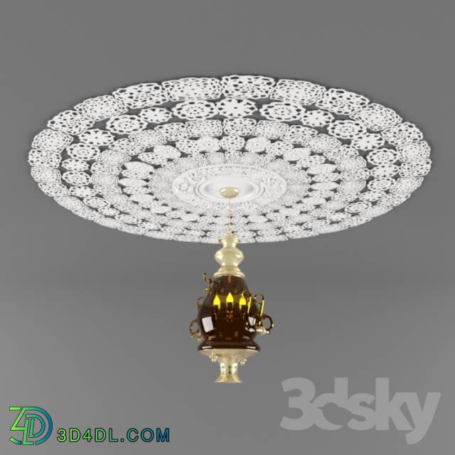 Decorative plaster - Decor for chandeliers