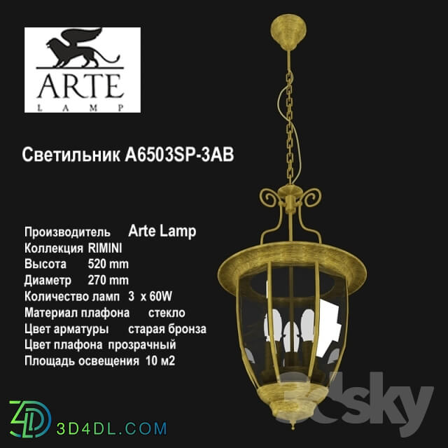 Ceiling light - Lamp A6503SP-3AB