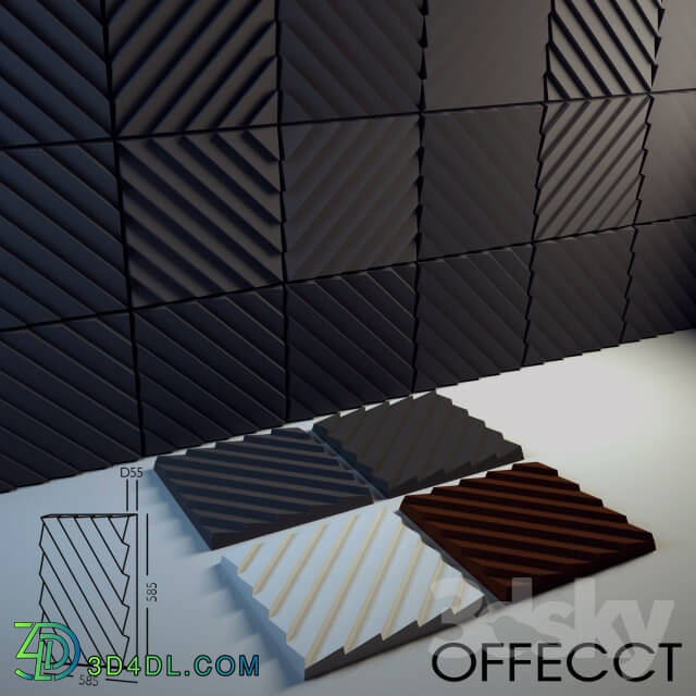 3D panel - Offecct Stripes