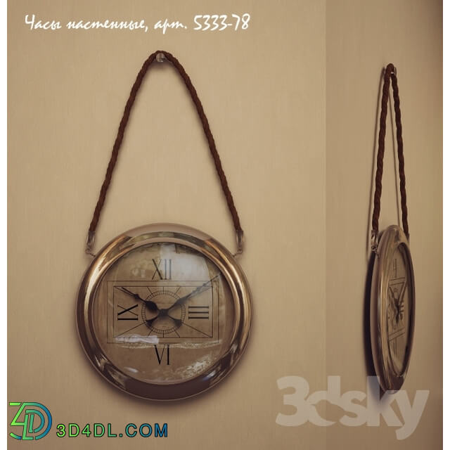 Other decorative objects - Wall clock_ art. 5333-78