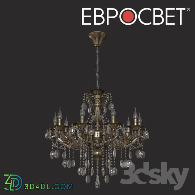 Ceiling light - OM Chandelier with crystal Bogate__39_s 406_10 Strotskis