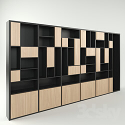 Wardrobe _ Display cabinets - The case is wide 6 section 