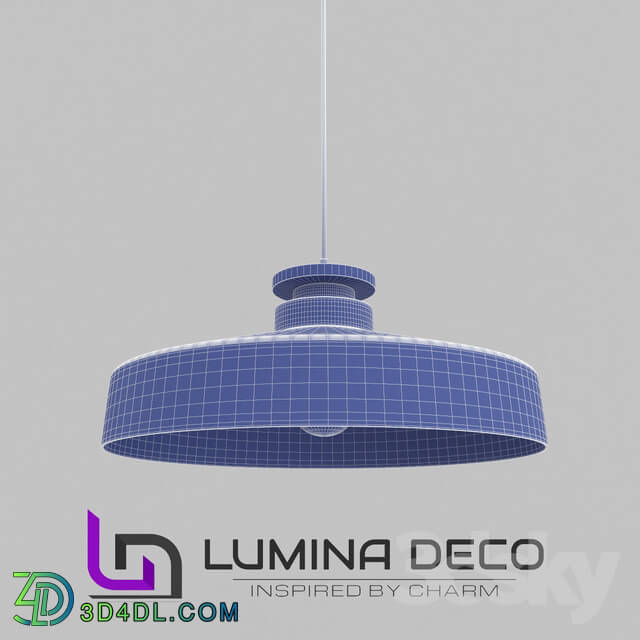 Ceiling light - _OM_ Pendant lamp Lumina Deco Ludor black LDP 7974 _BK_