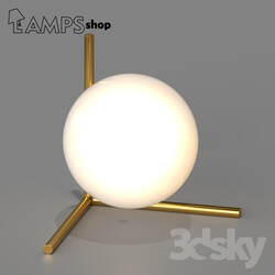 Table lamp - Milky Lamp Triple Stick Alt V1 