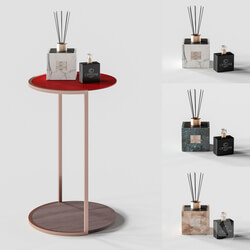 Bathroom accessories - High side table _ Decor set 