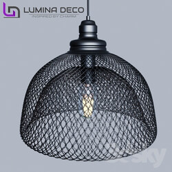 Ceiling light - _OM_ Pendant lamp Lumina Deco Fenon black LDP 010-M BK 