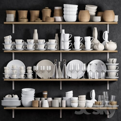 Tableware - KITCHEN SHELF WITH UTENSILS 