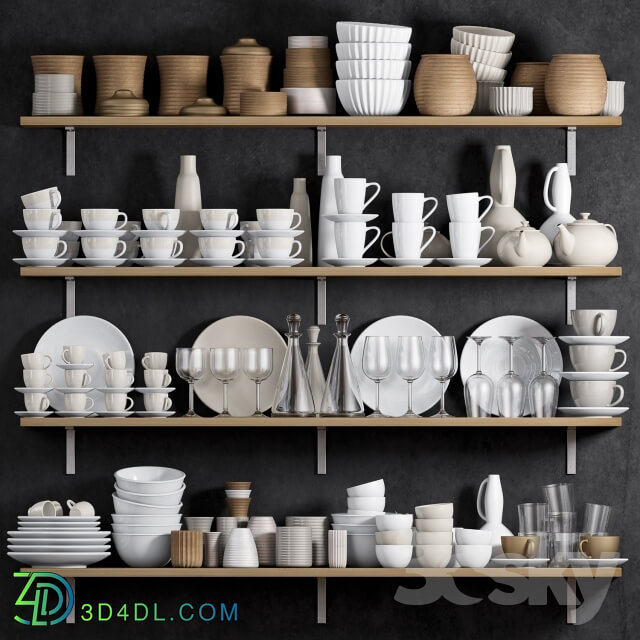 Tableware - KITCHEN SHELF WITH UTENSILS