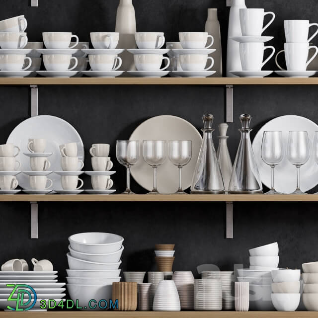 Tableware - KITCHEN SHELF WITH UTENSILS