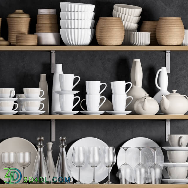 Tableware - KITCHEN SHELF WITH UTENSILS