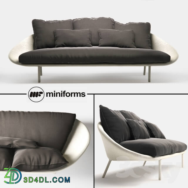 Sofa - Miniforms LEM-x 3 seater sofa