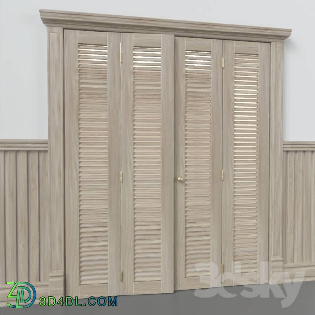 Doors - Dressing room with wall panel