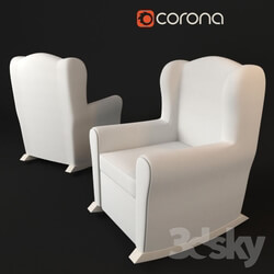 Arm chair - Rocking chair Micuna Wing White 