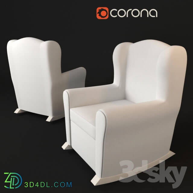 Arm chair - Rocking chair Micuna Wing White