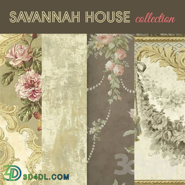 Wall covering - Wallpaper KT Exclusive_ collection of Savannah House