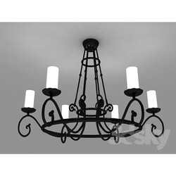 Ceiling light - Cast iron chandelier 