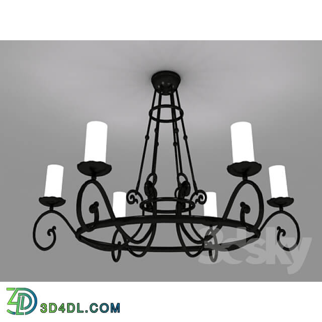 Ceiling light - Cast iron chandelier