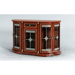Wardrobe _ Display cabinets - Cupboard for dishware oval 5-door _D_okonda_ 