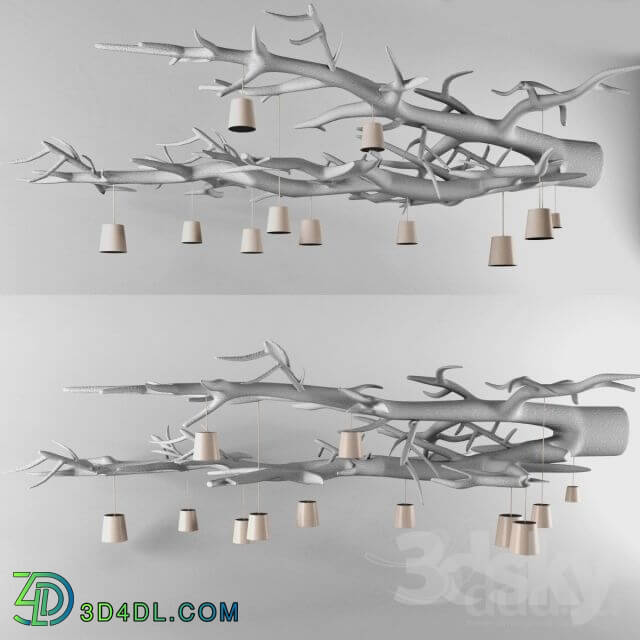 Ceiling light - Oak lamo