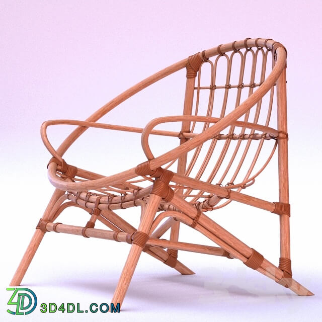 Arm chair - Armchair Pottery Barn Luling Rattan Chair