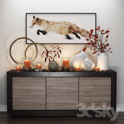Sideboard _ Chest of drawer - Crate _ Barrel _ Fox _ Candles 