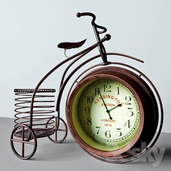 Other decorative objects - Table clock bike 