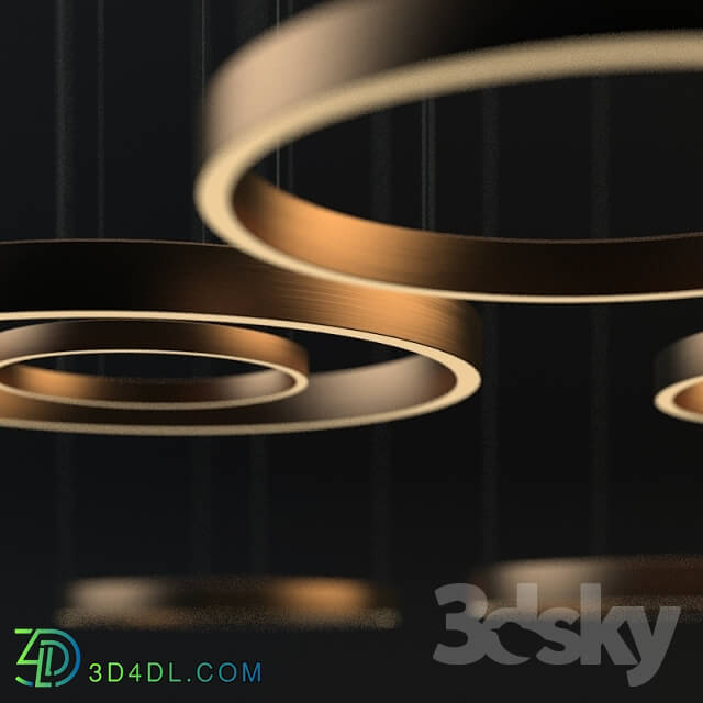 Ceiling light - Suspension henge light ring horizontal