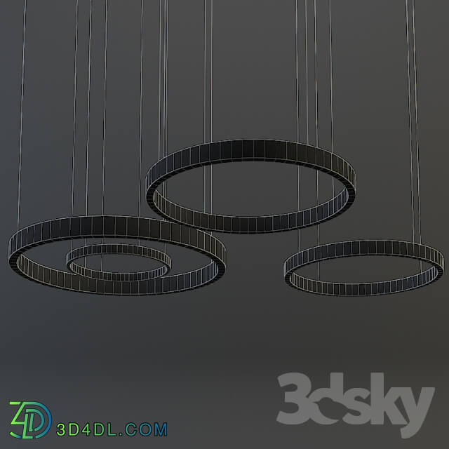 Ceiling light - Suspension henge light ring horizontal